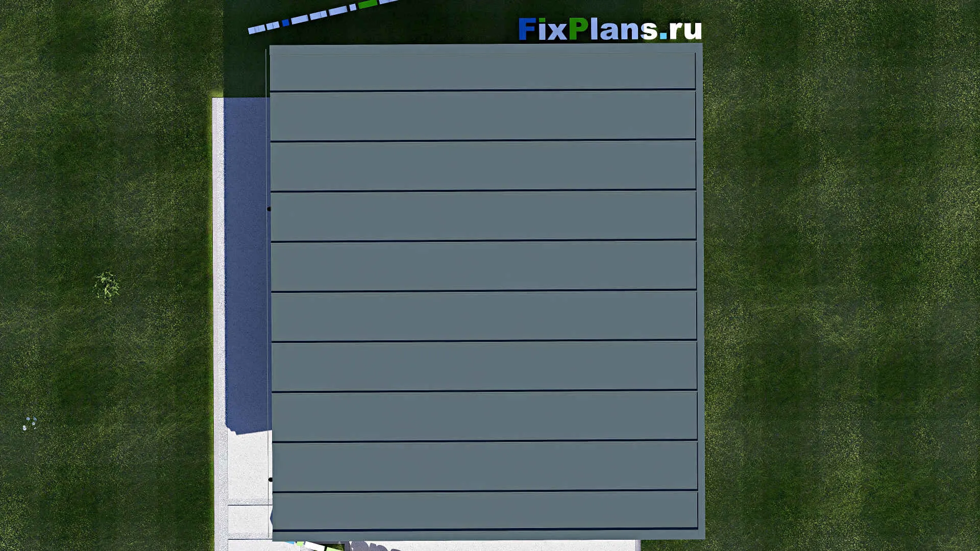 F-21104 - Проект гаража 8 на 9, площадью 60 м² на 2 машиноместа