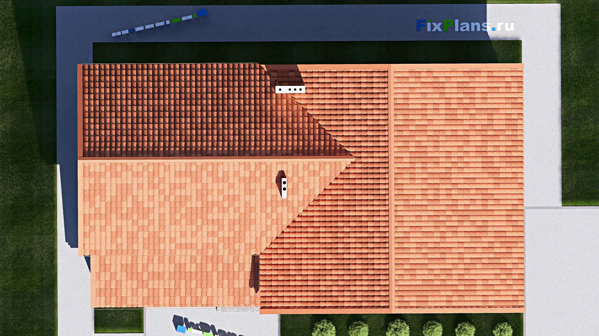 F-19223 - Проект дома с мансардой 9 на 17, площадью 200 м² с 3 спальнями