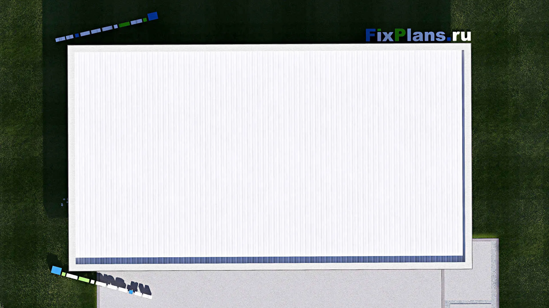 F-21176 - Проект гаража 7 на 14, площадью 80 м² на 1 машиноместо